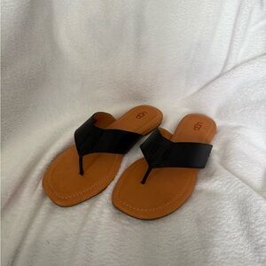 UGG Women's Black and Brown Sandals